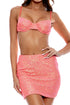 Luli Fama Chasing Stars Sequins Mini Skirt